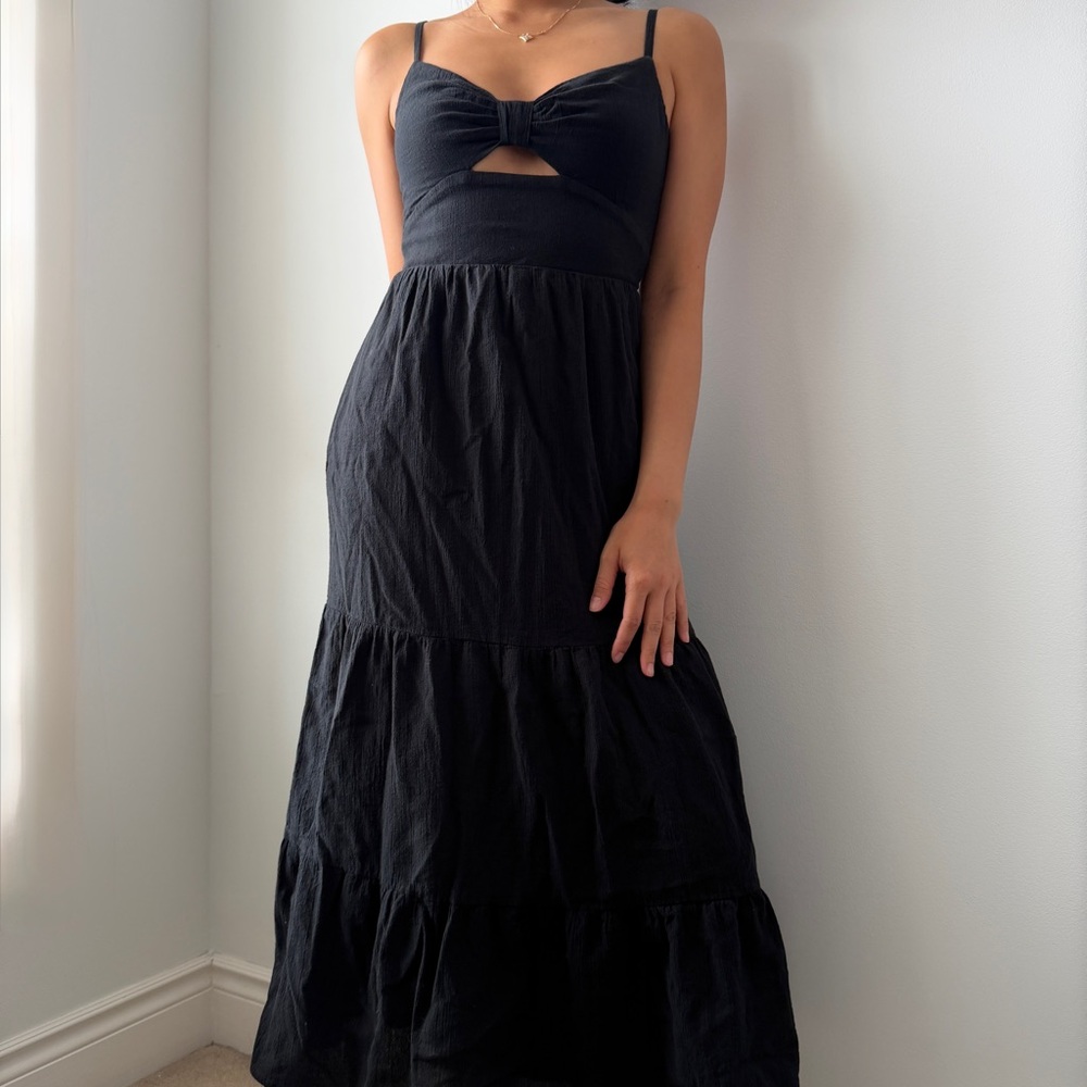 Kookaï Australia Black Cutout Midi Dress - Small